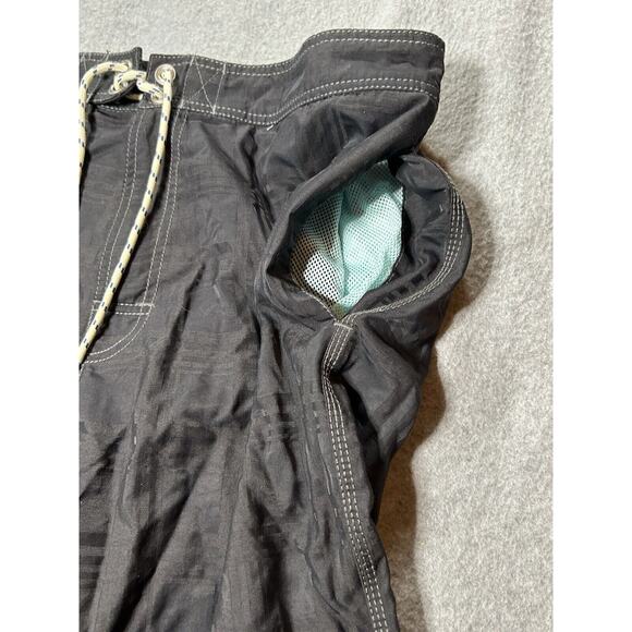 Tommy Bahama Swim Trunks Mens Large Relax Board Shorts Nylon Black Cargo - Picture 8 of 15